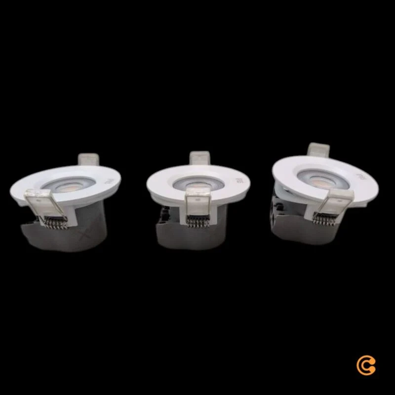 B-Ware Nordlux LED Einbauleuchte Don Smart 3er Set Downlight dimmbar IP65 weiß 8,5cm