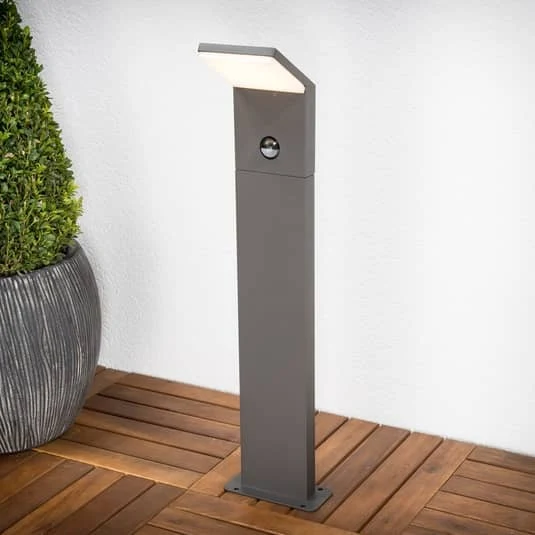 B-Ware Lucande Grafitgraue Led Wegeleuchte Außenleuchte Lampe Leuchte Nevio Gartenlampe