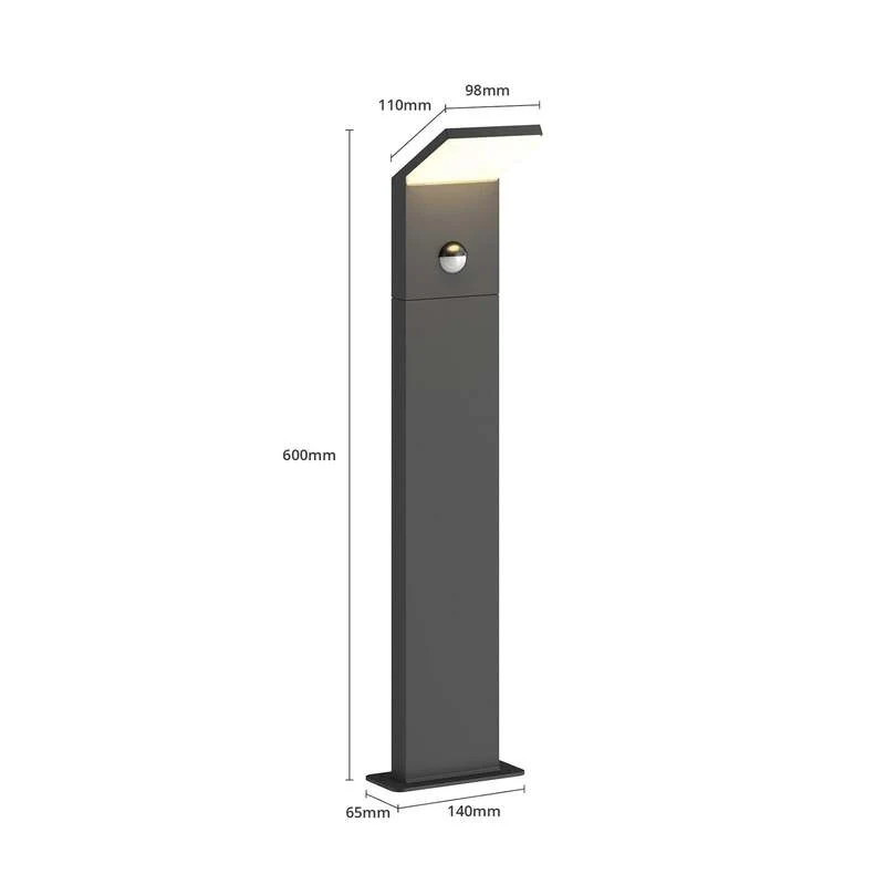 B-Ware Lucande Grafitgraue Led Wegeleuchte Außenleuchte Lampe Leuchte Nevio Gartenlampe