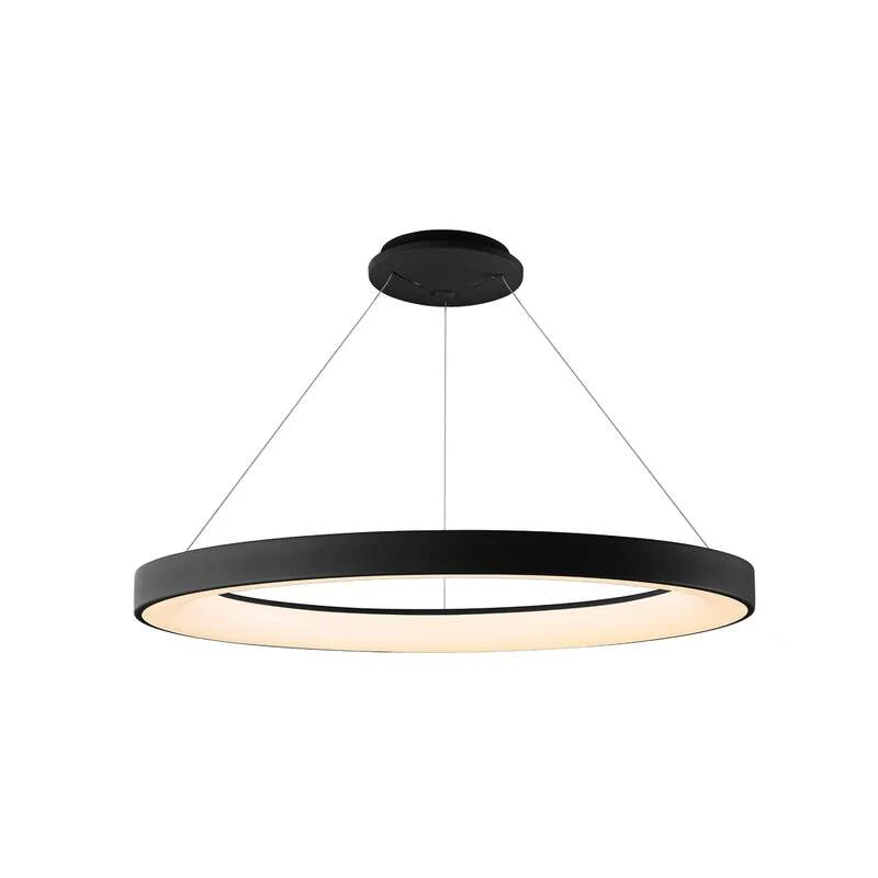 B-Ware Mantra Iluminación Led Hängeleuchte Niseko Ii Led Fernbedienung ø 65 Cm Schwarz