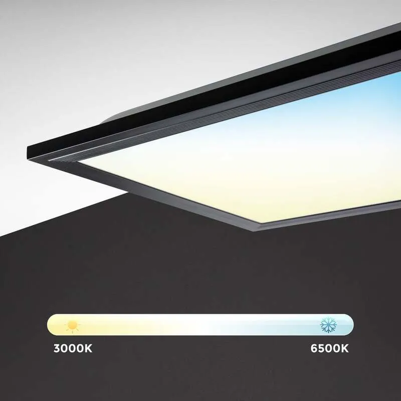 B-Ware LED Deckenpanel in Schwarz 24W 2200lm