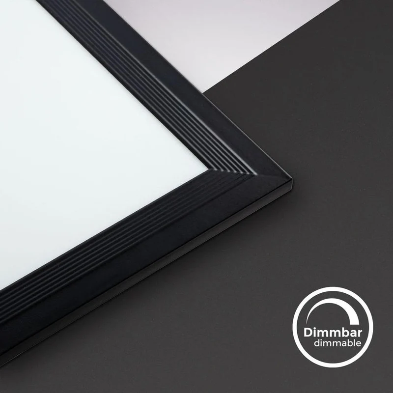 B-Ware LED Deckenpanel in Schwarz 24W 2200lm