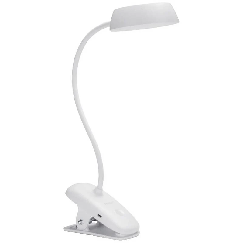 B-Ware Philips USB-Leuchte LED Klemmleuchte DSK201 3W neutralweiß Metall weiß 4000K