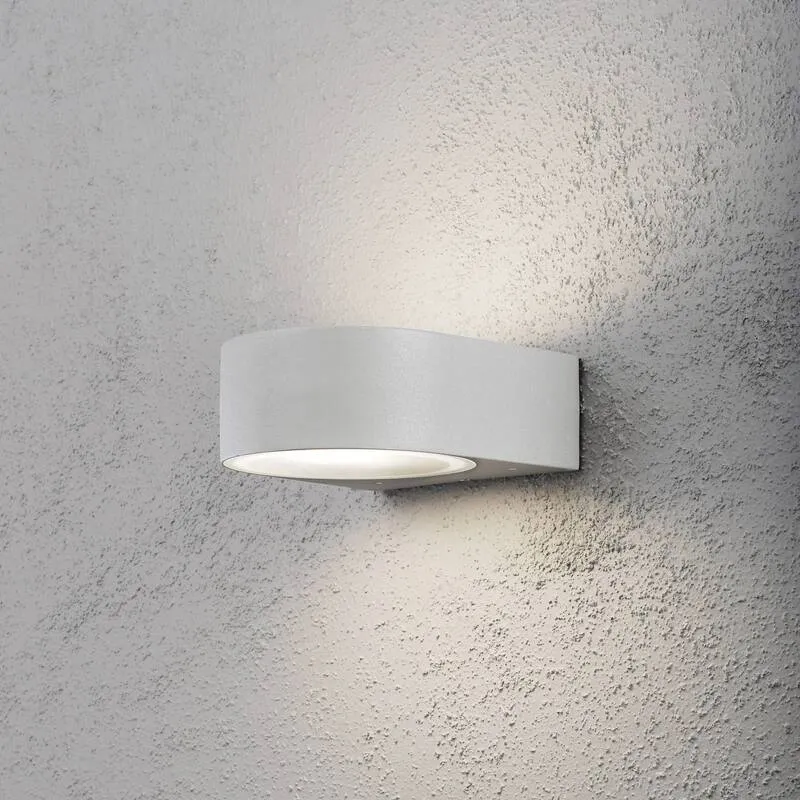 B-Ware Konstsmide Außenwandleuchte Energiesparlampe Teramo 7510-300 LED grau IP44 40W