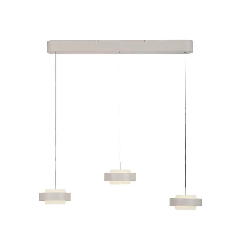 B-Ware SCHÖNER WOHNEN Hängelampe Pendelleuchte LED Lampe Elmo beige Sandbrise Glas