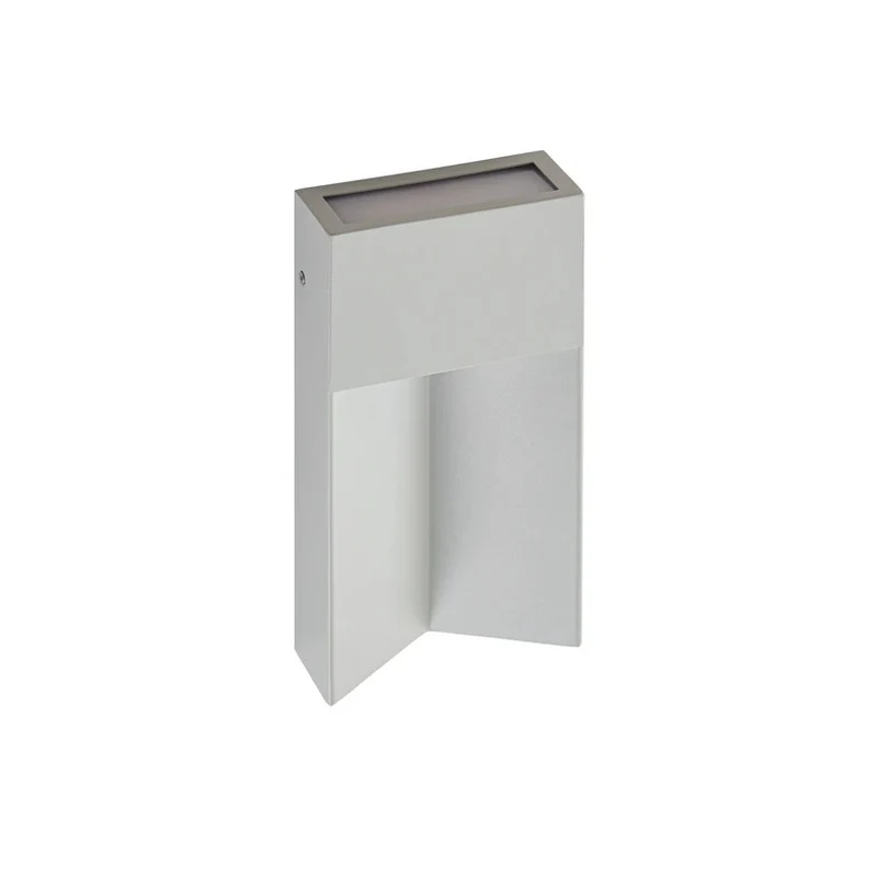 B-Ware Lucande Außenwandleuchte LED Kaholo CCT Aluminium IP44 hellgrau eckig 30cm 15cm