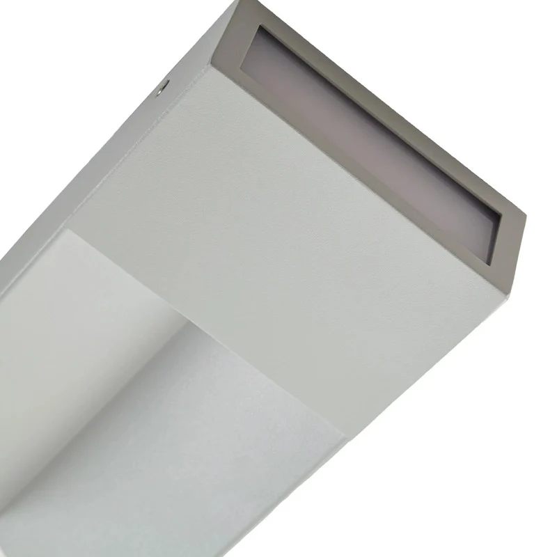 B-Ware Lucande Außenwandleuchte LED Kaholo CCT Aluminium IP44 hellgrau eckig 30cm 15cm