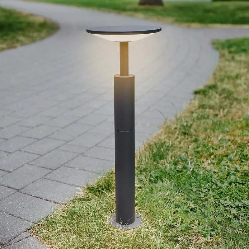 B-Ware Lucande Wegeleuchte Gartenleuchte Fenia LED Pollerleuchte anthrazit 60cm IP65