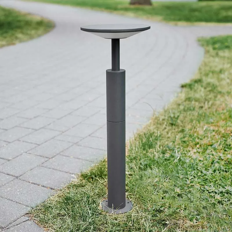 B-Ware Lucande Wegeleuchte Gartenleuchte Fenia LED Pollerleuchte anthrazit 60cm IP65