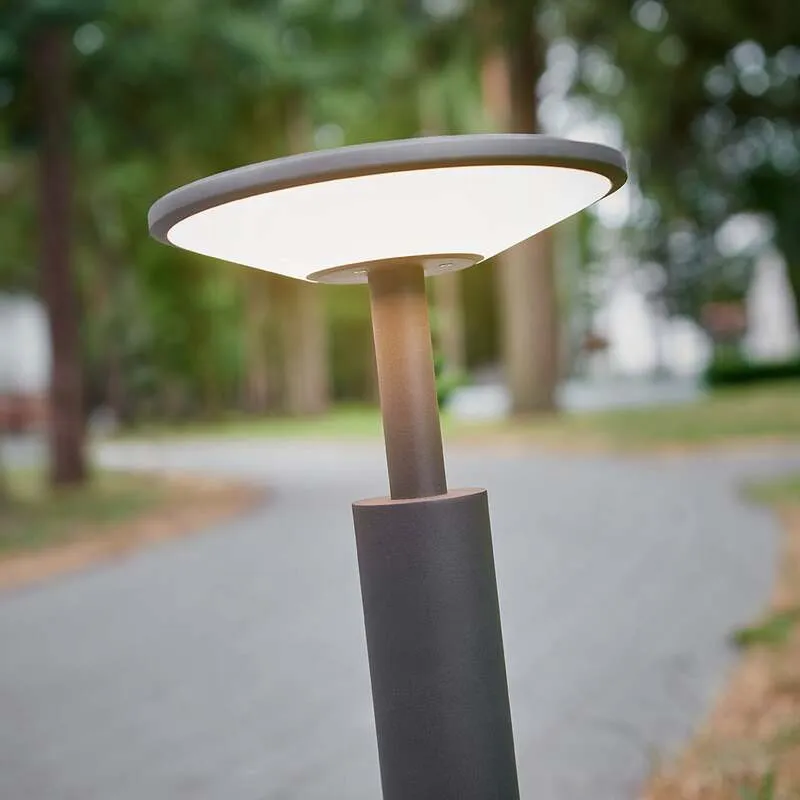 B-Ware Lucande Wegeleuchte Gartenleuchte Fenia LED Pollerleuchte anthrazit 60cm IP65