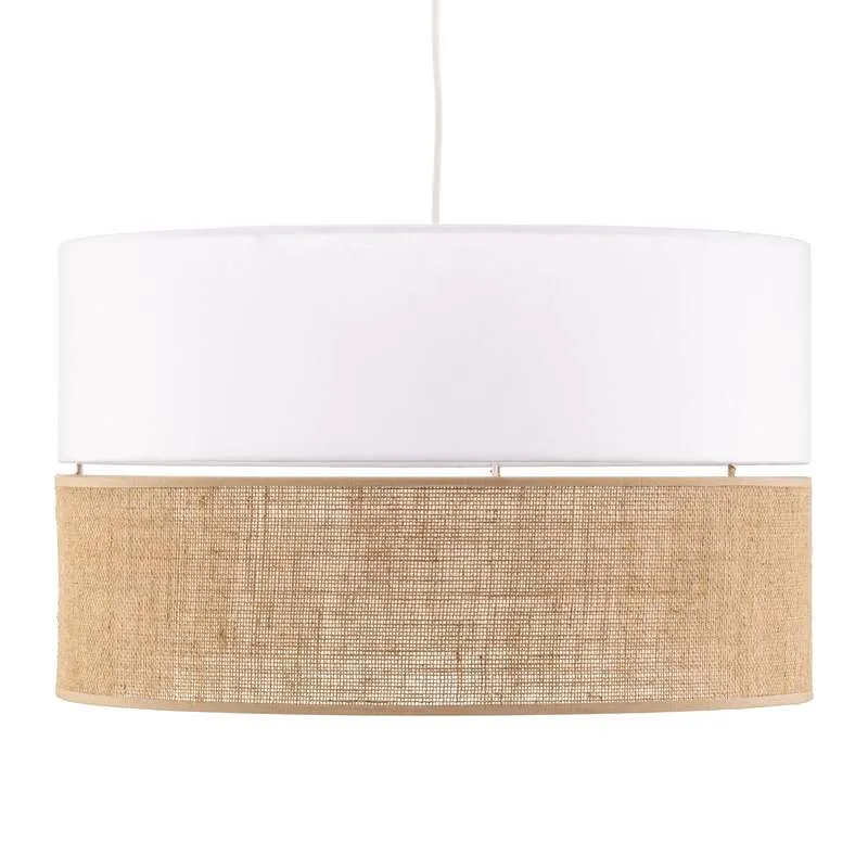 B-Ware Hängeleuchte Linobianco Jute Pendelleuchte dimmbar Leuchte Lampe braun Ø50cm 80W