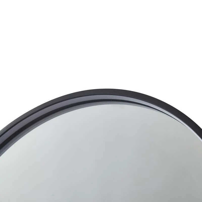 B-Ware Lucande Spiegel Badspiegel LED Ablage Aluminium Glas schwarz CCT Beleuchtung Mir