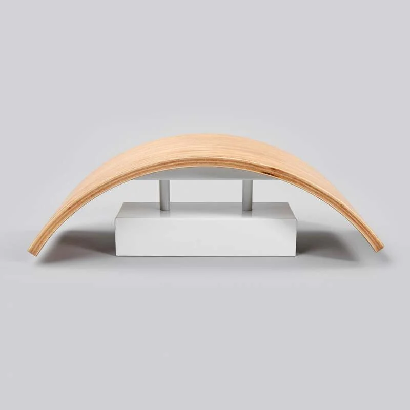 B-Ware Lindby Wandleuchte Holz Rafailia LED Wandlampe Leuchte warmweiß dunkelbraun 33cm