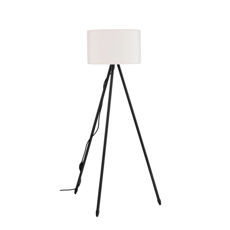 B-Ware Lucande Terrassenleuchte Trivira LED Gartenlampe Außenleuchte 130cm weiß schwarz