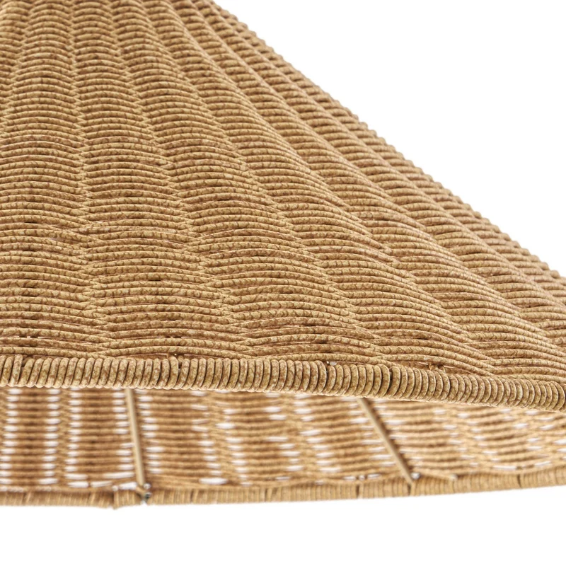 B-Ware Lucande Außenstehlampe Taniola Rattan Lampe Leuchte LED 195cm IP44 Braun