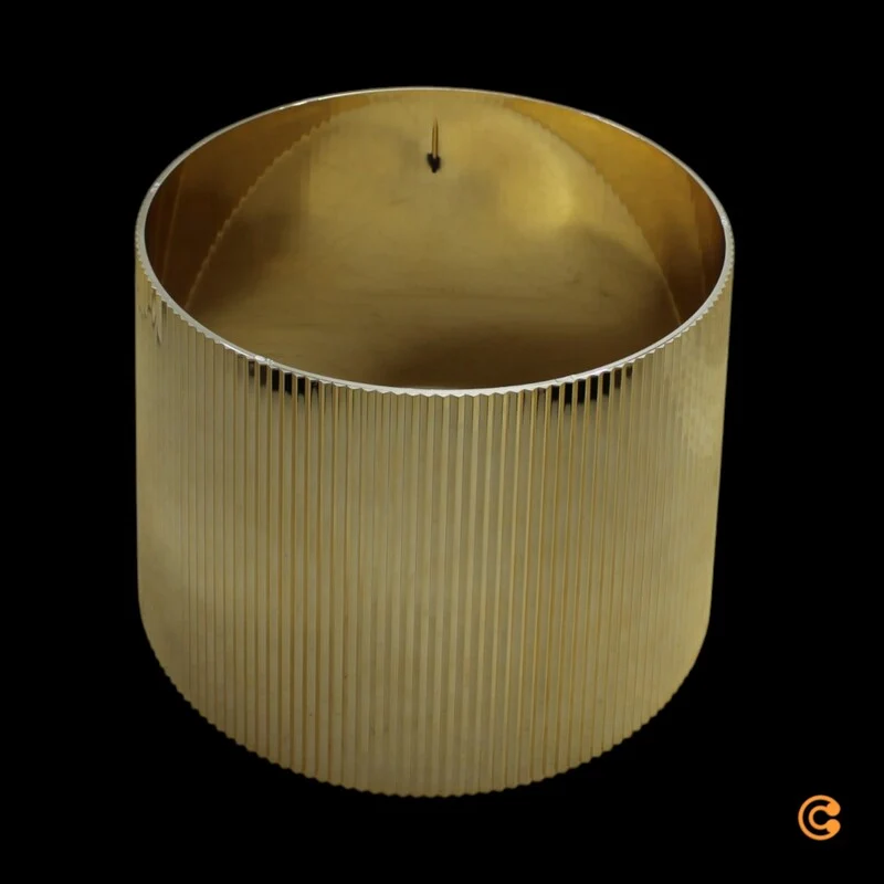 B-Ware Kartell Tischleuchte Lampe Bourgie LED Gold Schalter Dimmer Höhenverstellbar