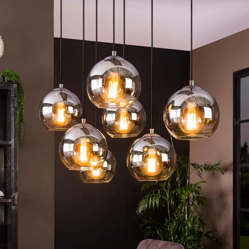 B-Ware Hängeleuchte Allessandra LED Hängelampe Deckenlampe Lampe Glas SIEHE TEXT/FOTO