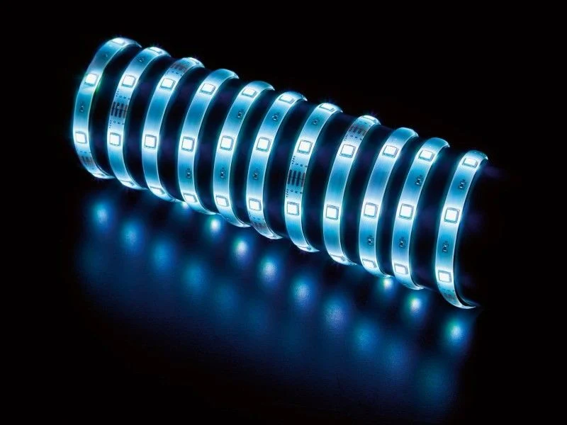 B-Ware LED Flexband RGB 5m mit Fernbedienung selbstklebend zuschneidbar 150 LEDs Lampe