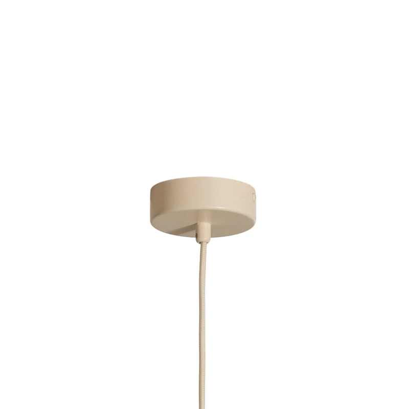 B-Ware Hängeleuchte Uto beige rot 30 cm dimmbar E27 Aldex Metall satiniert