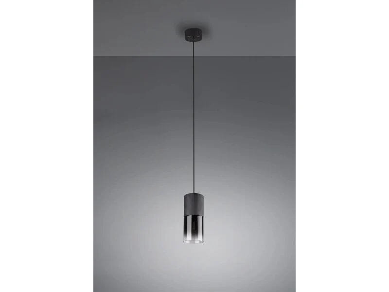 B-Ware Trio Leuchten Deckenlampe Robin LED Pendelleuchte Hängelampe schwarz matt 150cm