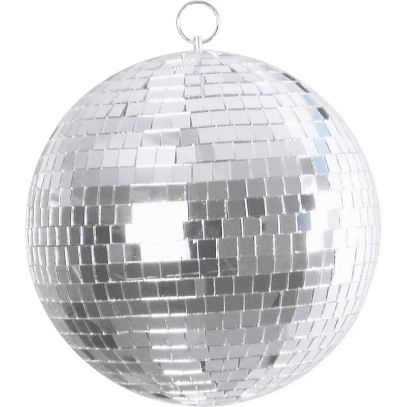 B-Ware Eurolite Spiegelkugel Discokugel 20cm Silberglänzend Kunststoffkern Spiegelkugel