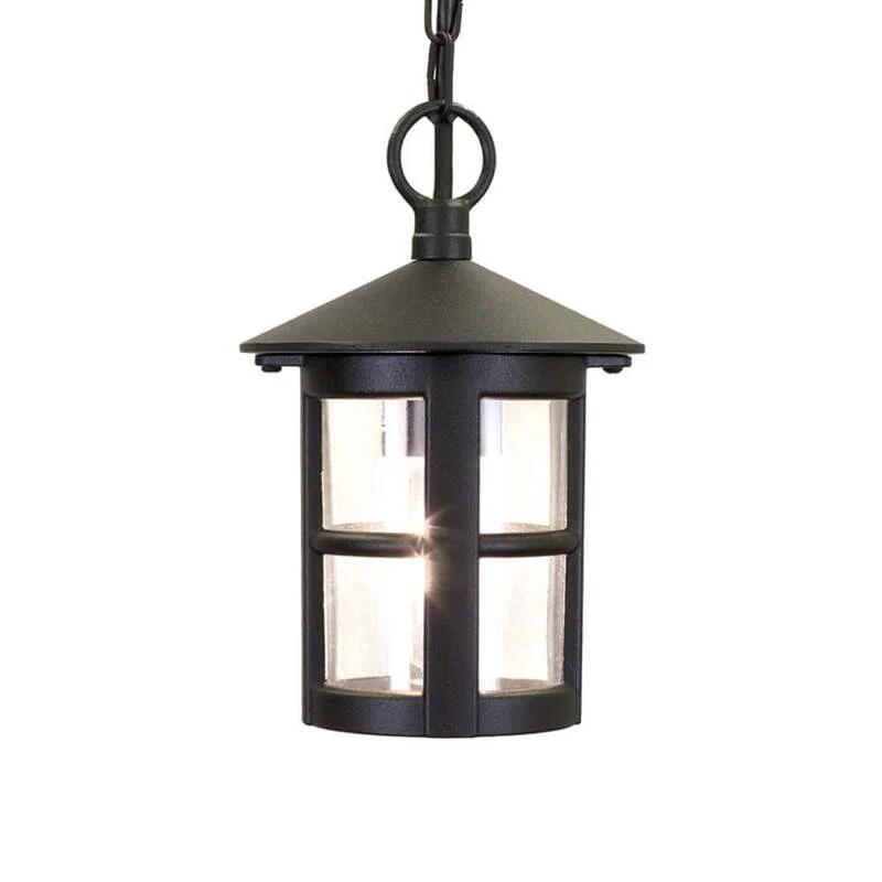 B-Ware Elstead Außen-Hängeleuchte Gartenleuchte Hereford LED Lampe schwarz klar IP43