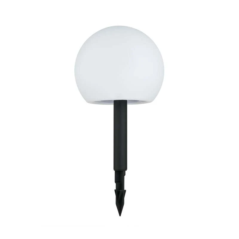 B-Ware Lindby LED Gartenlampe Außenleuchte Lago RGBW 3er Set Kugeln Erdspieß weiß 51cm