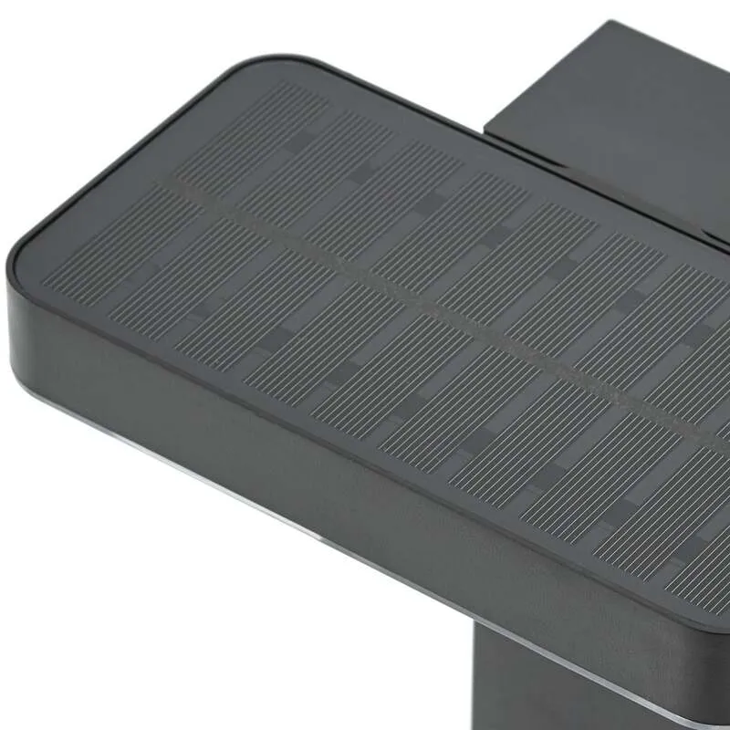 B-Ware Prios Wegeleuchte Gartenlampe LED Solarleuchte Sensor Tarlson schwarz 78,5 cm