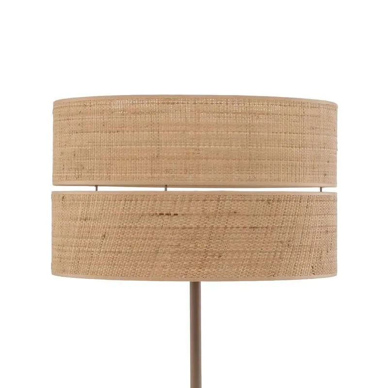 B-Ware Stehleuchte Calma beige Lampe Stehlampe LED Leuchte 159cm Höhe 50cm Fuß