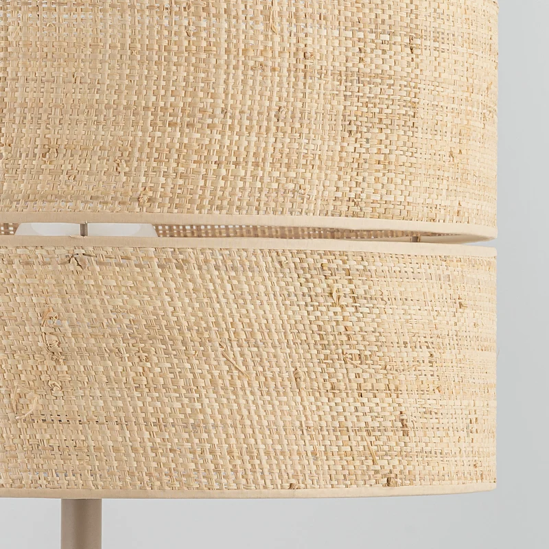 B-Ware Stehleuchte Calma beige Lampe Stehlampe LED Leuchte 159cm Höhe 50cm Fuß