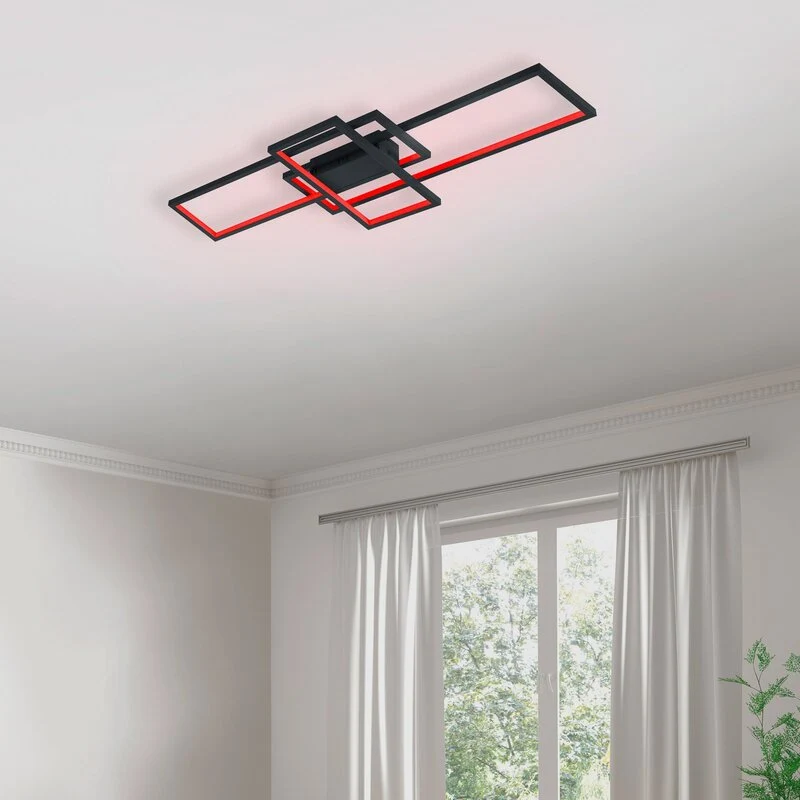 B-Ware Trio Lighting WiZ Thiago LED-Deckenlampe Deckenlampe Lampe LED 104cm anthrazit