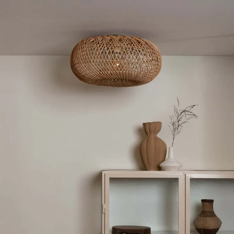 B-Ware GOOD & MOJO Deckenleuchte Arizona LED E27 Bambus Lampe Leuchte natur Ø 50 cm