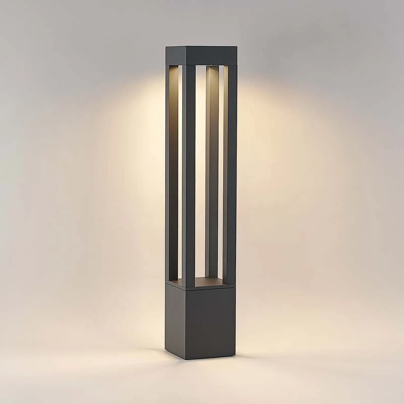 B-Ware Arcchio Pollerleuchte Gartenleuchte Lienna LED Außenlampe grau 90cm IP65 850lm