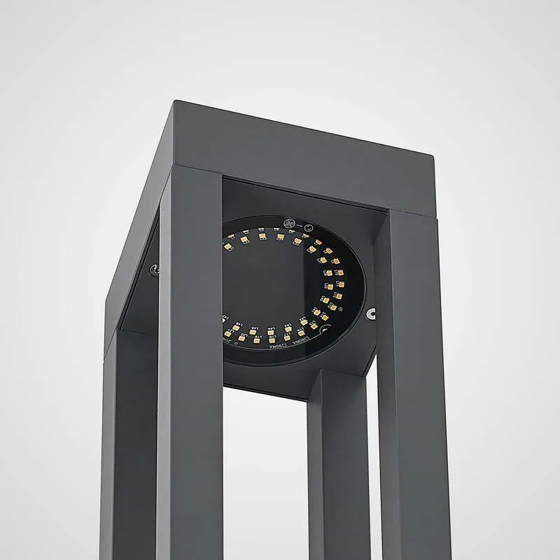 B-Ware Arcchio Pollerleuchte Gartenleuchte Lienna LED Außenlampe grau 90cm IP65 850lm