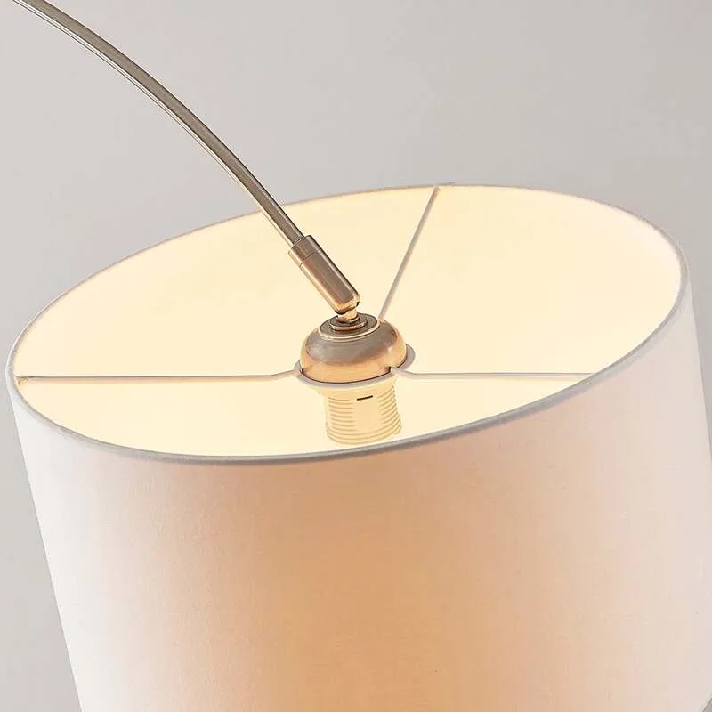 B-Ware Lindby Stehleuchte Bogenleuchte Railyn LED Lampe Leuchte warmweiß 200cm weiß