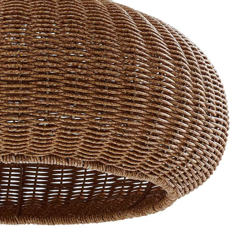 B-Ware Lucande Außenstehleuchte Gartenlampe Taniola Rattanleuchte beige 195cm IP44