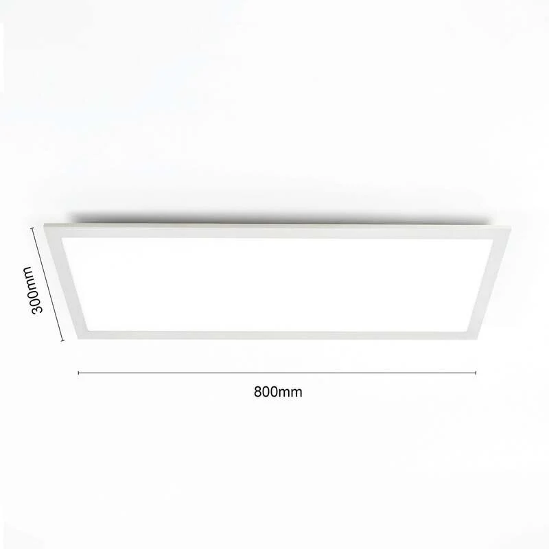 B-Ware Lindby Deckenleuchte LED Livel dimmbar CCT 80x30cm Fernbedienung silber 2900lm