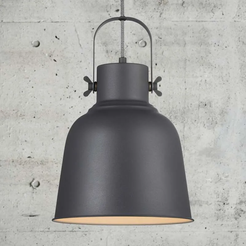 B-Ware Nordlux Pendelleuchte Adrian Hängeleuchte Hängelampe Leuchte in Schwarz Ø 25cm