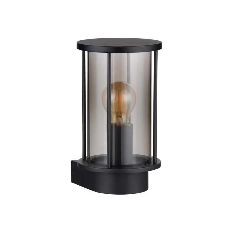 B-Ware Außenwandleuchte Gracey schwarz 25,2 cm Edelstahl Globo moderne Beleuchtung