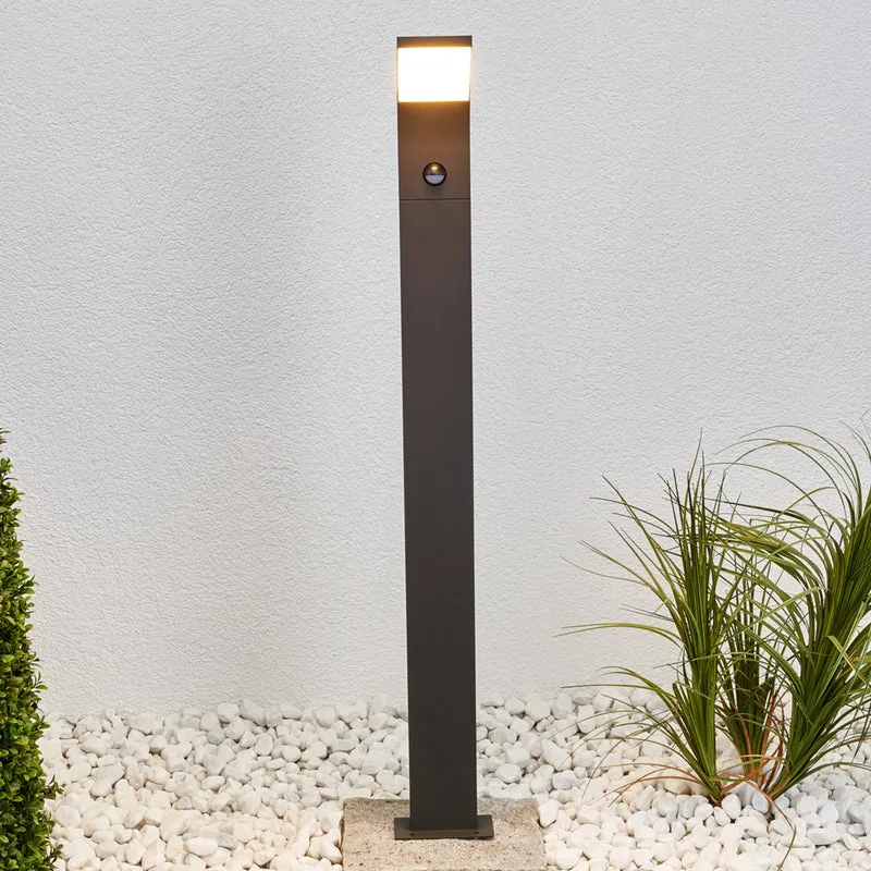 B-Ware Lucande Wegeleuchte Gartenleuchte Timm LED Pollerleuchte anthrazit 100cm IP54