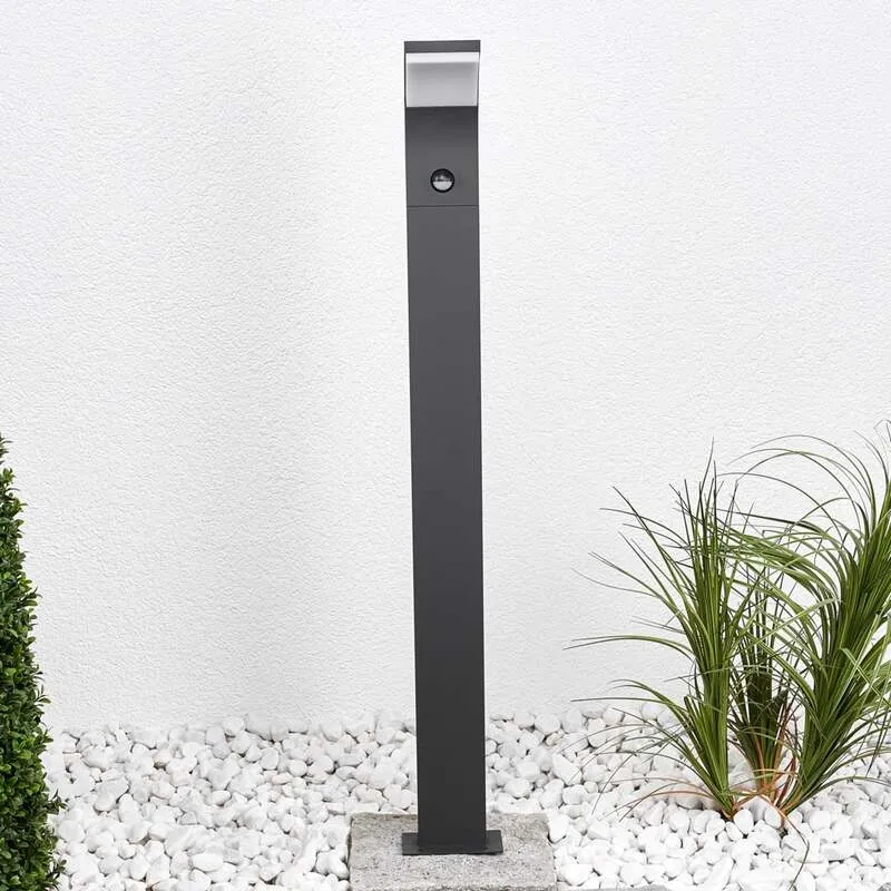 B-Ware Lucande Wegeleuchte Gartenleuchte Timm LED Pollerleuchte anthrazit 100cm IP54