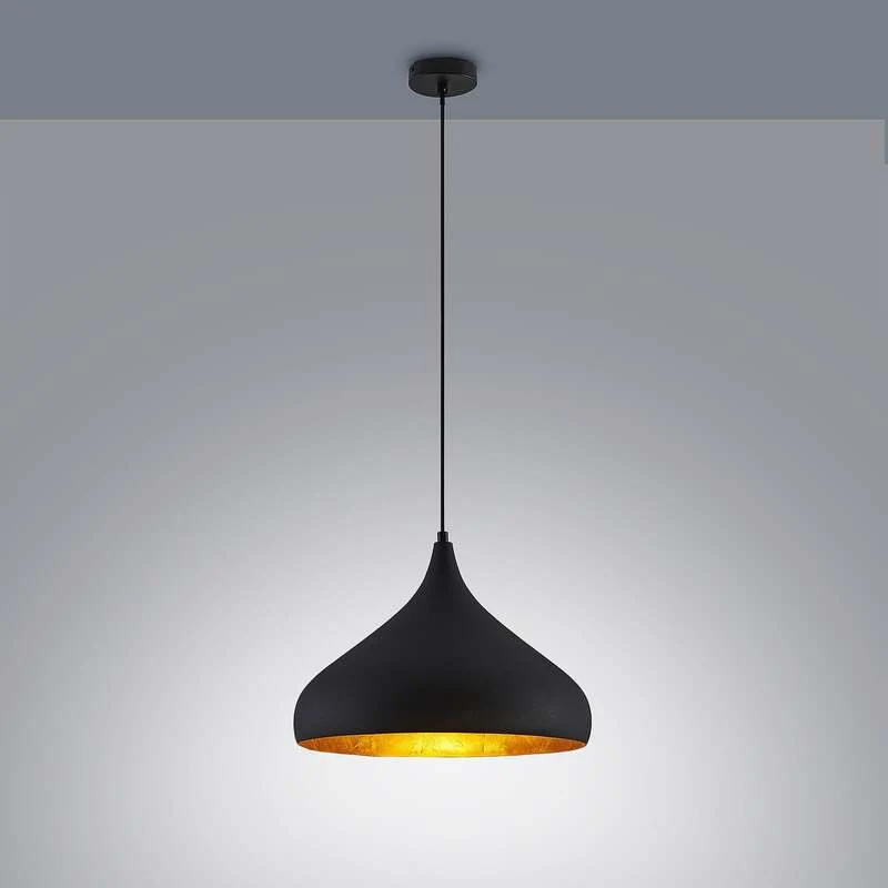 B-Ware Arcchio Hängeleuchte Lunus Pendelleuchte Lampe dimmbar schwarz gold Ø40,5cm
