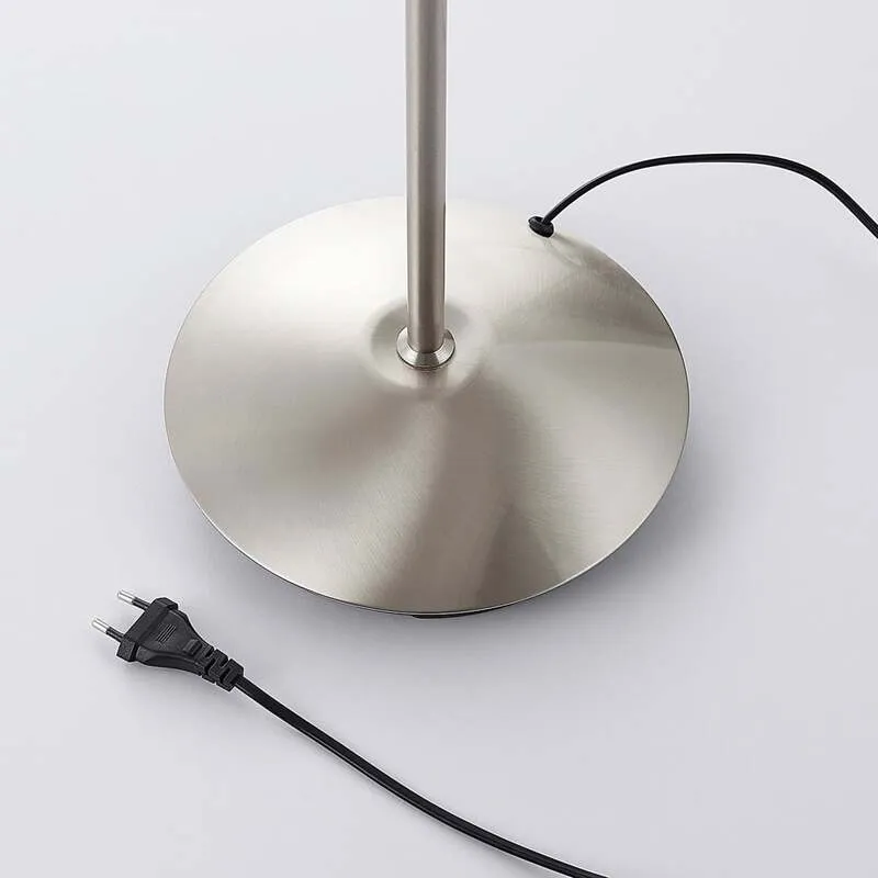 B-Ware Lindby Stehlampe Gwendolin LED Stehleuchte verstellbar Glas alabaster nickel