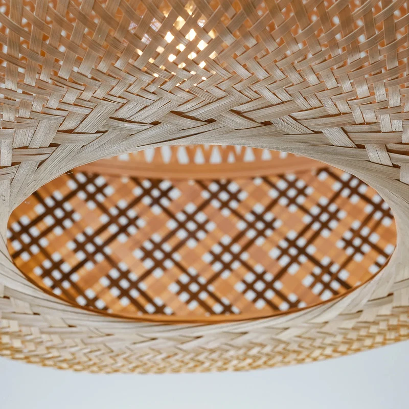 B-Ware GOOD MOJO Hängeleuchte Pendelleuchte Bambus braun Langkawi E27 LED Ø 50 cm Lampe