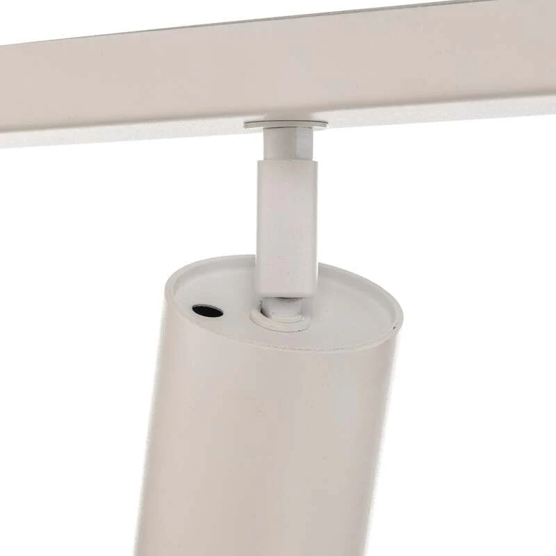 B-Ware Deckenstrahler Zoom 5-flammig LED dimmbar Stahl weiß 80cm 6cm Höhe 16cm
