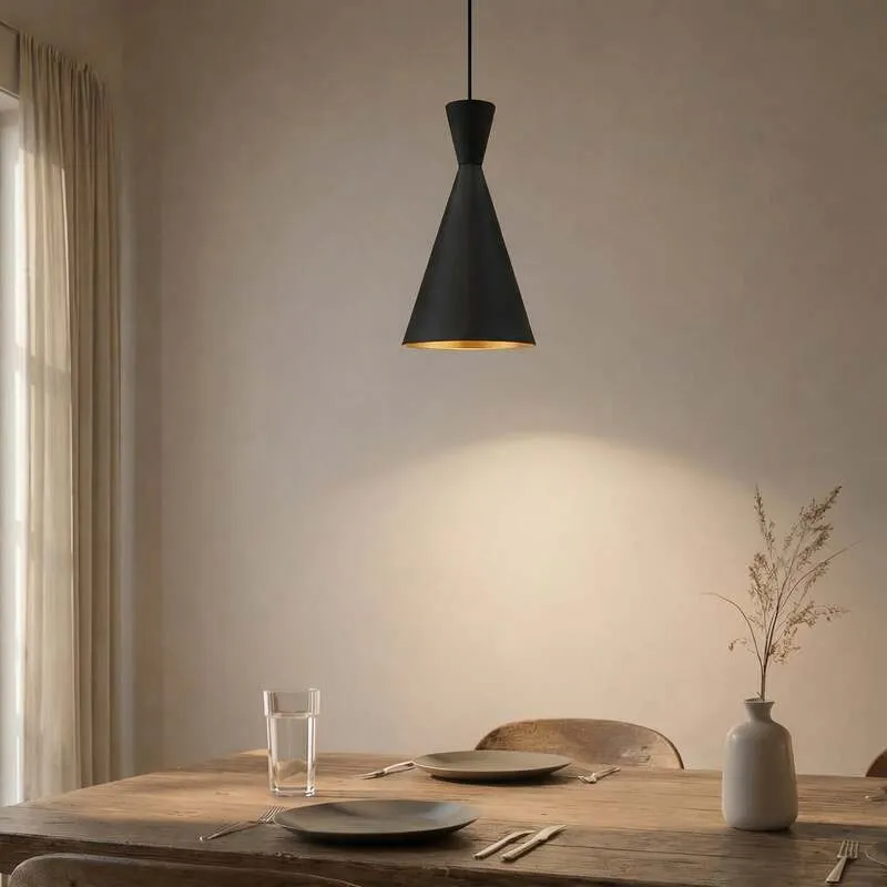 B-Ware ROYALTECH Hängeleuchte Pendelleuchte Glenora LED Lampe dimmbar schwarz 36cm