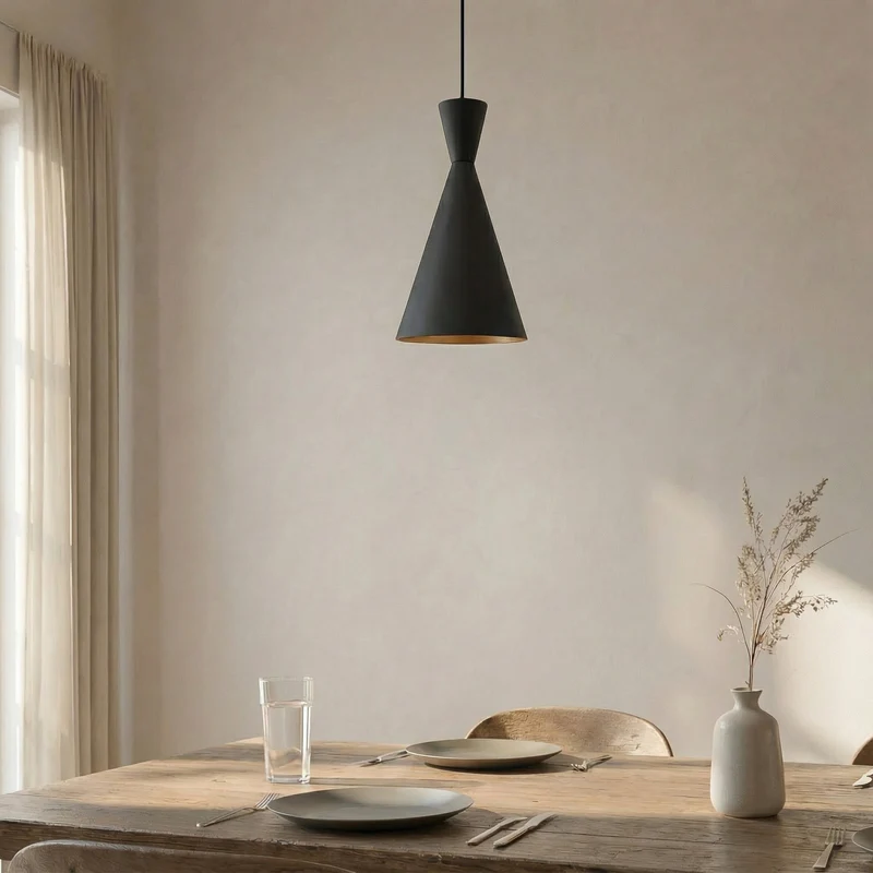 B-Ware ROYALTECH Hängeleuchte Pendelleuchte Glenora LED Lampe dimmbar schwarz 36cm