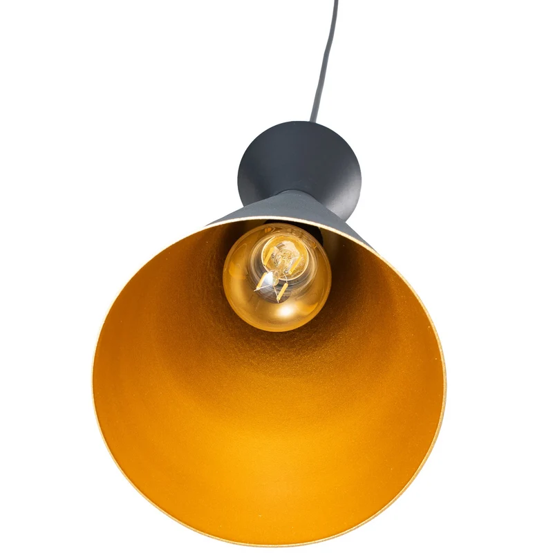 B-Ware ROYALTECH Hängeleuchte Pendelleuchte Glenora LED Lampe dimmbar schwarz 36cm
