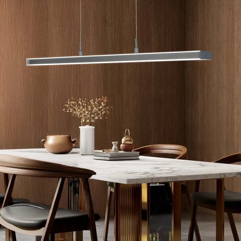 B-Ware FISCHER & HONSEL Hängelampe Valeno LED Pendelleuchte dimmbar grau 115cm CCT