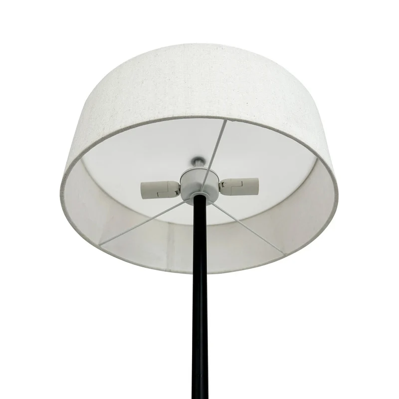 B-Ware Dyberg Larsen Calix Floor Lamp, Black/natural, 150 Cm